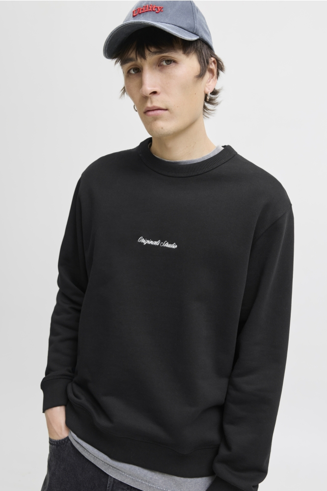 JORNORREBRO EMB SWEAT CREW NOOS 12282893 Black